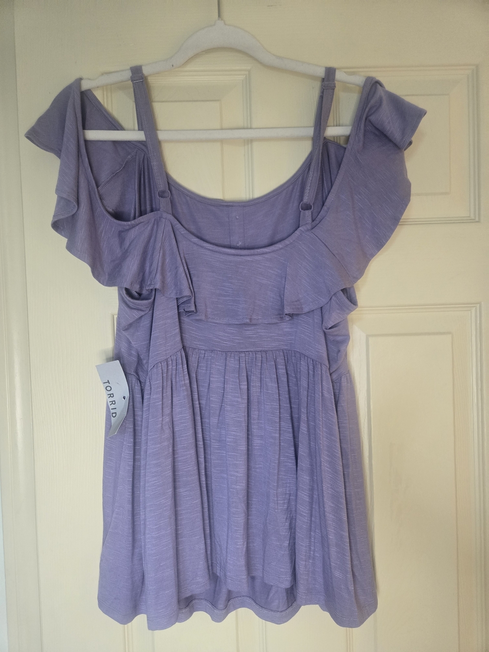 Torrid Off-Shoulder Ruffle Babydoll - Picture 2 of 3